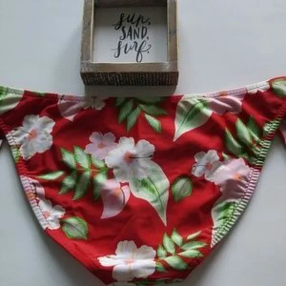 Aeropostale NWOT Floral Tropical Bikini Bottom SZ XL - Picture 7 of 7